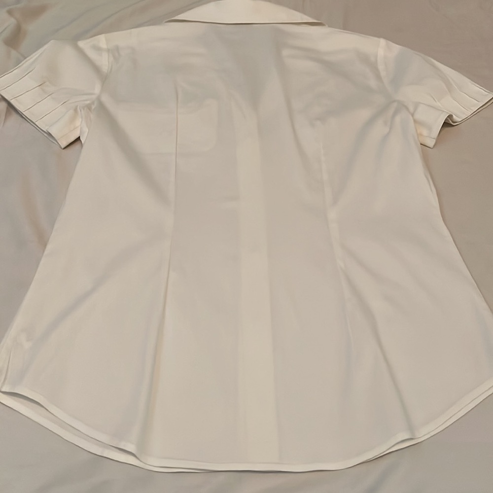 Theory! Solid White Button Down, Flawless - image 7